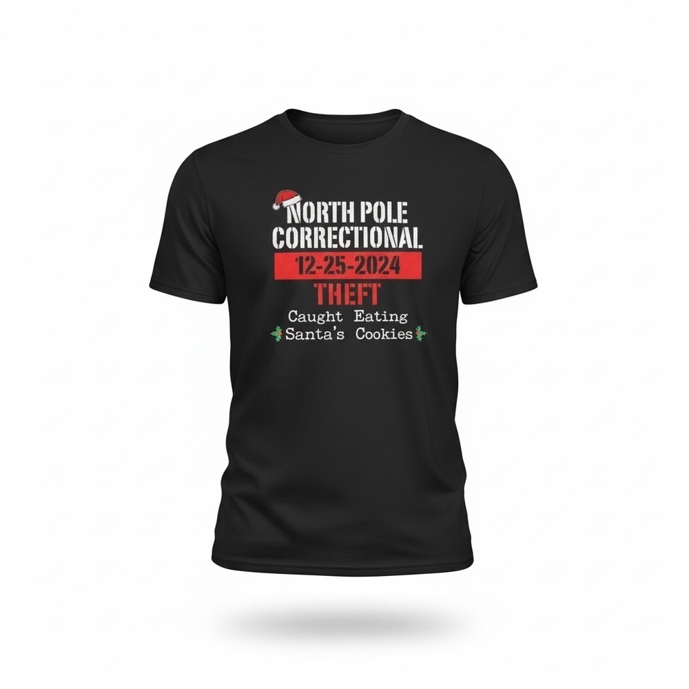 Gildan Black North Pole Graphic Tee